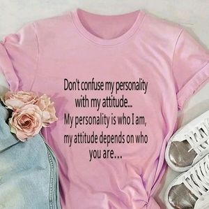 Slogan print, short sleeve t-shirt